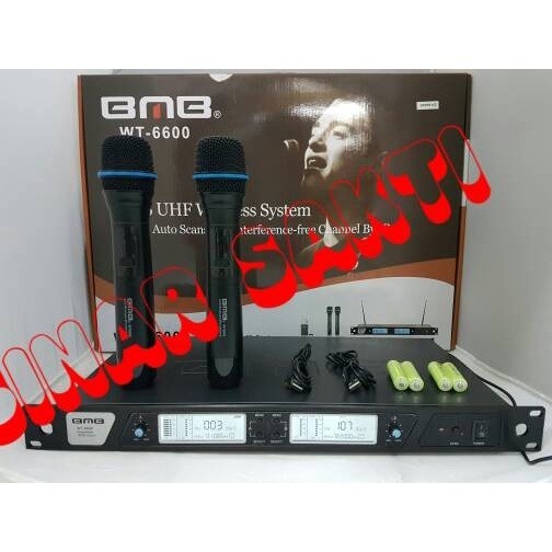 Murah Mic Wireless Bmb Wt 6600 + Baterai Charger ( Original )