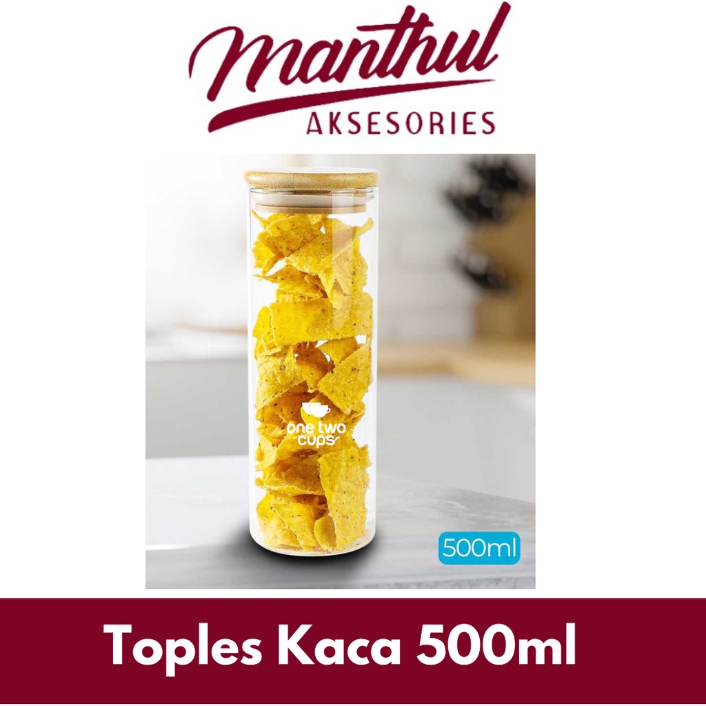 Toples Kaca Penyimpanan Makanan Borosilicate Glass Jar 500 ml - GH1270