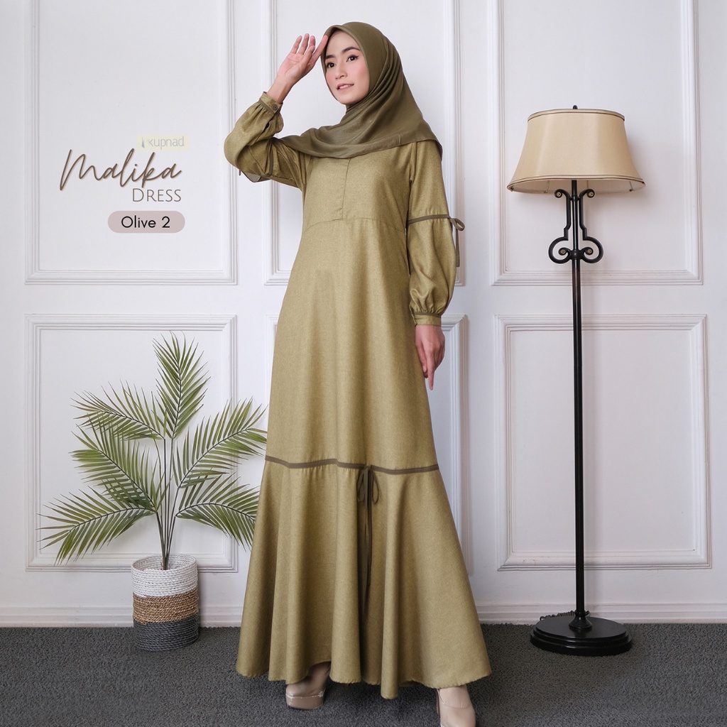 KUPNAD Gamis Premium Katun Madinah (Medina) - Malika Dress by KUPNAD gamis busui friendly bahan adem nyaman bikin kamu terlihat cantik dan muslimah