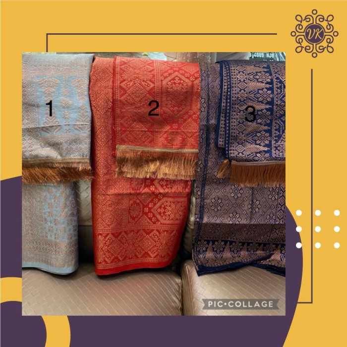 Terlaris Kain Songket Selendang Palembang/ Kain Songket Palembang