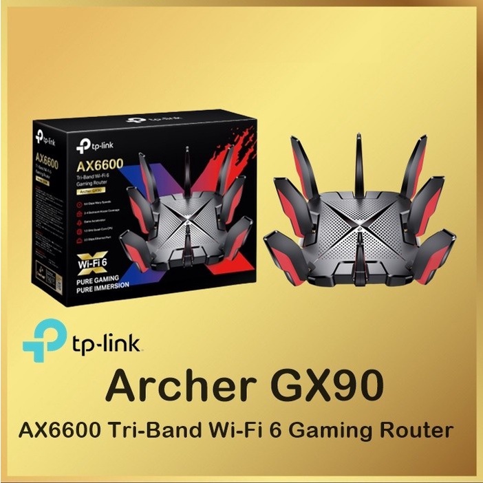 Tp-Link Archer GX90 AX6600 Tri-Band Wi-Fi 6 Gaming Router