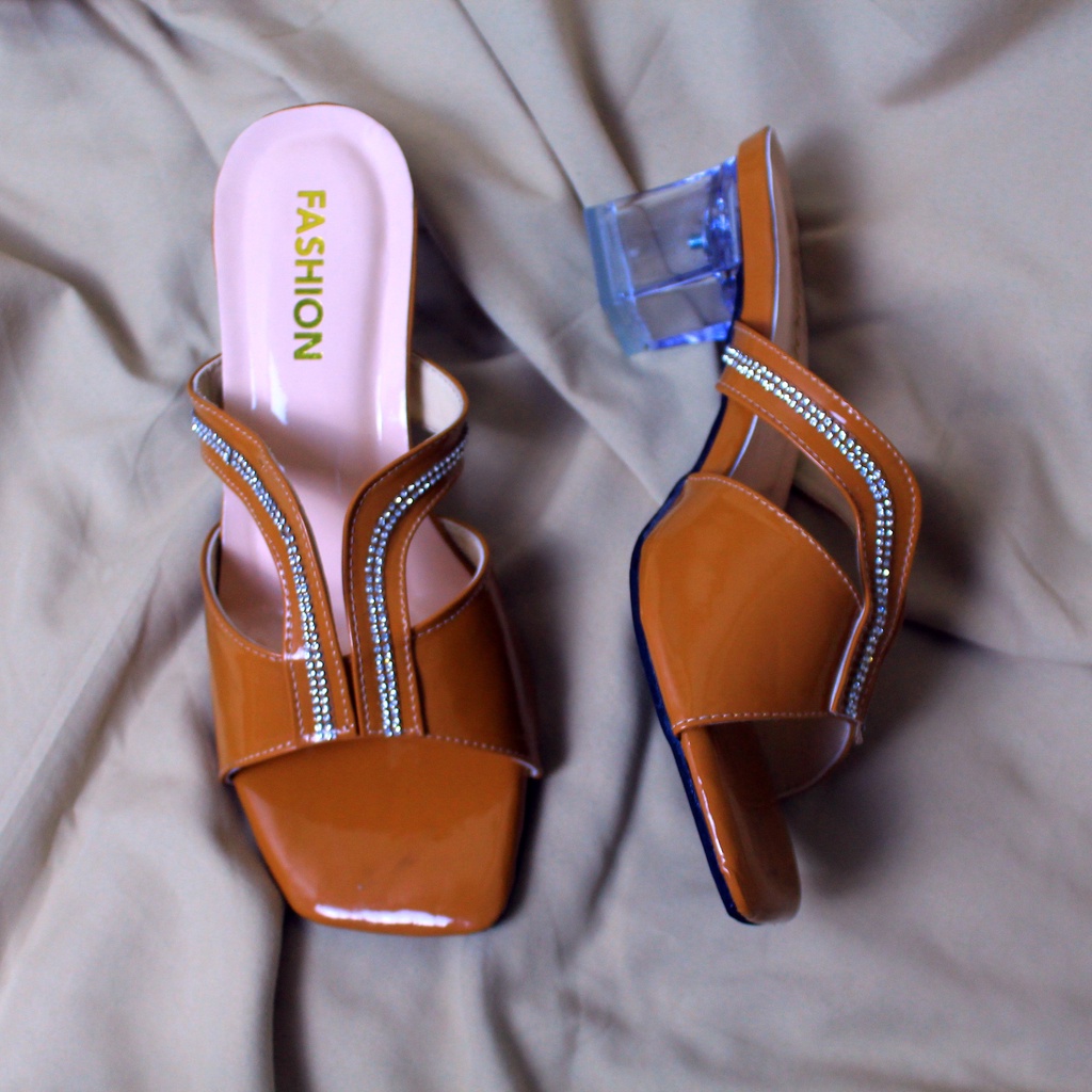 BSS Sandal Wanita Heels Tinggi Selop