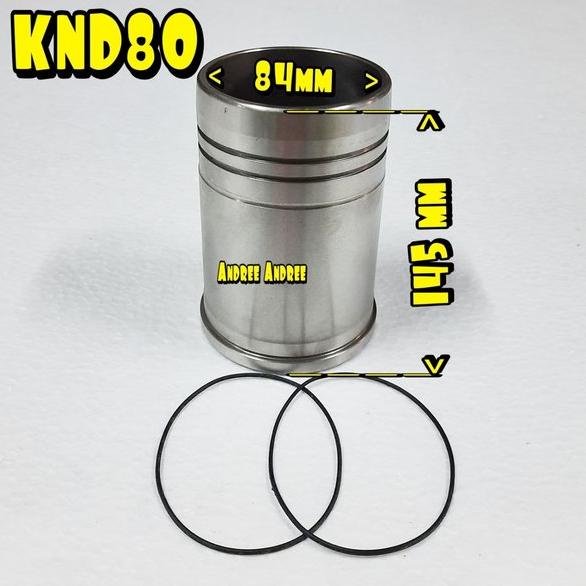 KND 80 Cylinder Liner Foring Boring Bambu with Oring Kubota KND80 KND-80