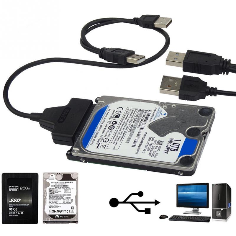 Actual【COD】Adapter Converter Hard Disk SATA to USB3.0/2.0 untuk HDD 2.5/3.5Inch SSD Converter USB to SATA(22pin)