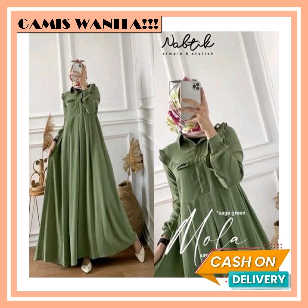 Bayar Di Tempat Rabbani Dresslim Amuya Gamis Baju Muslim Wanita Dewasa Gamis Dress Kekinian Mola Dre
