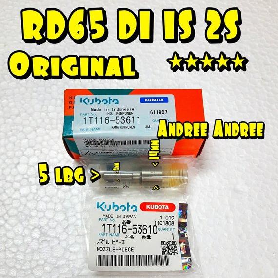 RD65 DI 1S 2S Nozzle Nojel Jarum Minyak Nozel Kubota RD-65 RD 65 DI 1S 2S - Original