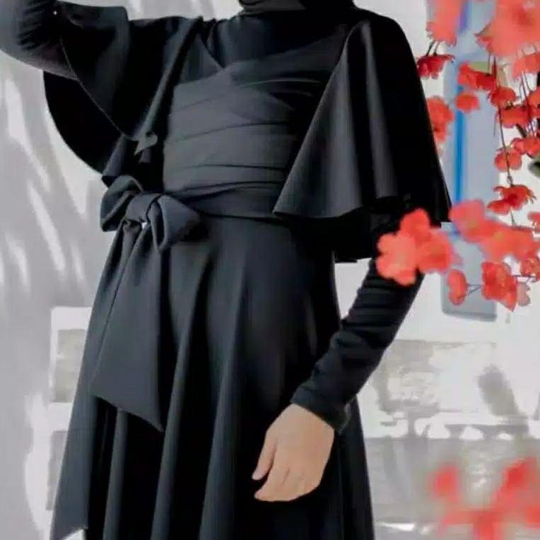 PALING DIMINATI GAMIS Dress 70734 TITANIUM SCUBA Fashion Muslim CLARA RANA MAXI prewed gamis Prewedd