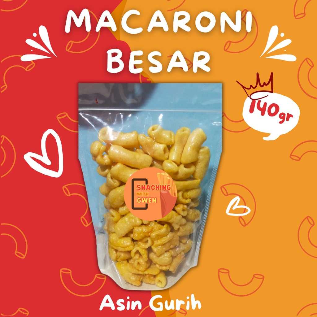 

Macaroni Makaroni Besar Asin Gurih 140gr