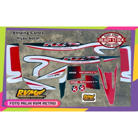 striping Yamaha Fiz R stiker Fiz R caltex hijau botol