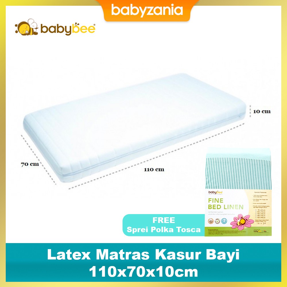 Babybee Matras Bayi Latex - 110x70x10cm