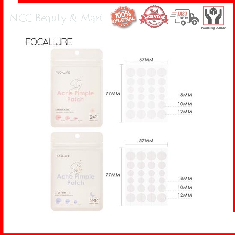 * NCC * Focallure Acne Pimple Patch Treatment Jerawat Day Or Night FA186