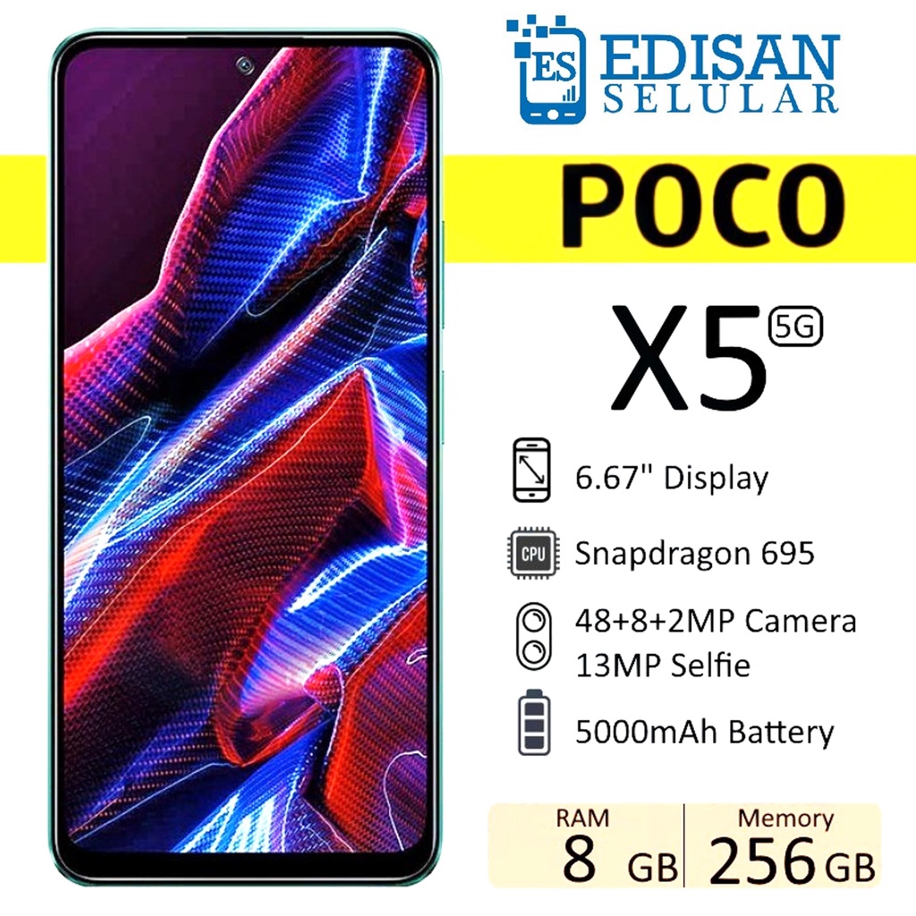 Xiaomi Poco X5 5G 6/128 GB &amp; 8/256 GB Garansi Resmi