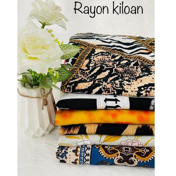 STOK TERBATAS SALE KAIN KATUN KILOAN //KAIN RAYON KILOAN / KATUN KILOAN / RAYON viscose / rayon reak
