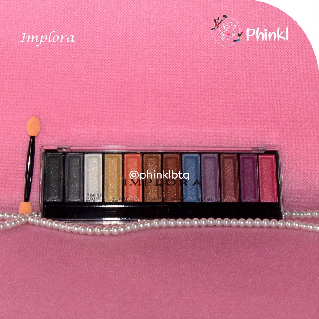 `ღ´ PHINKL `ღ´ ɪ ᴍ ᴘ ʟ ᴏ ʀ ᴀ Implora eyeshadow palette perona wajah mata untuk retouch rahasia para MUA