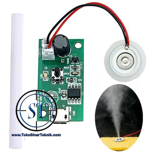 Modul Micro USB Papan Circuit Board PCB Ultrasonic Atomizer Humidifier USB 5v Pembuat Kabut Mist Fogging