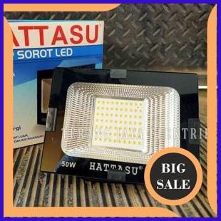 Lampu Sorot - Lampu Tembak - Flood Light LED 50Watt Putih IP66 HATTASU 1M4R23 sparepart