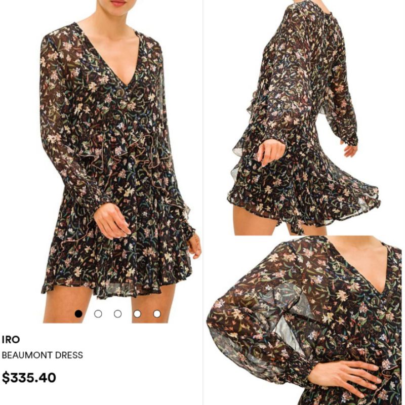 IRO PARIS beaumont floral dresss