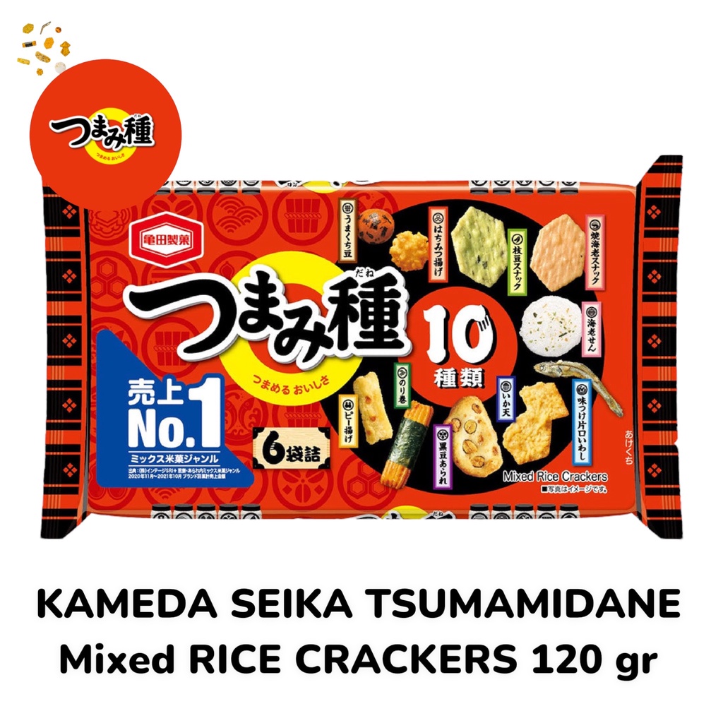 

READY STOCK KAMEDA SEIKA TSUMAMIDANE SENBEI 120 gr TSUMAMI DANE MIXED RICE CRACKRES