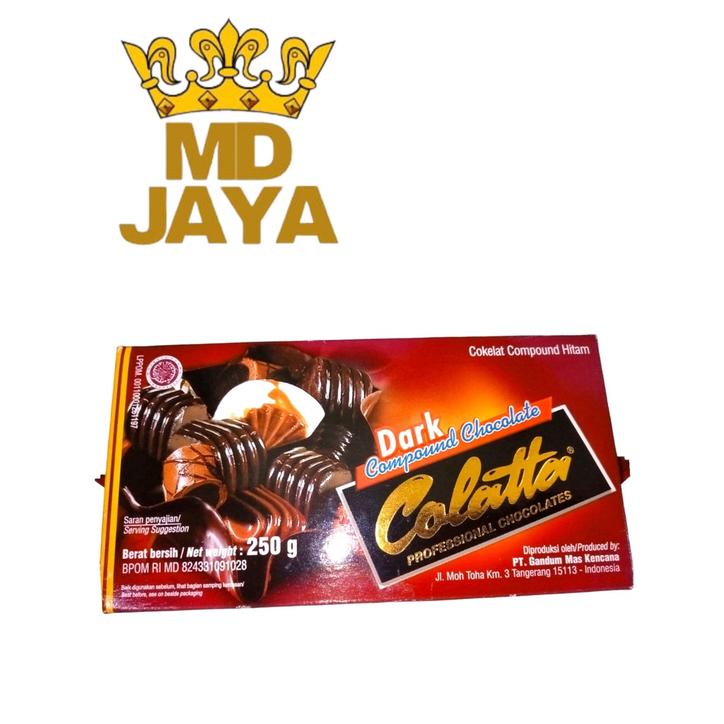 

Coklat Cokelat Colatta 250gr Dark Compound Chocolate