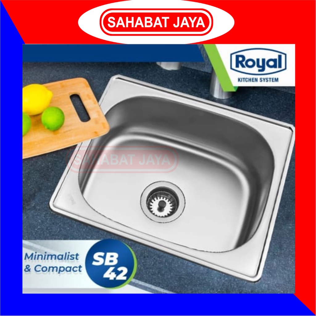 ROYAL KITCHEN SINK SB 42 BAK CUCI PIRING MINIMALIS SET