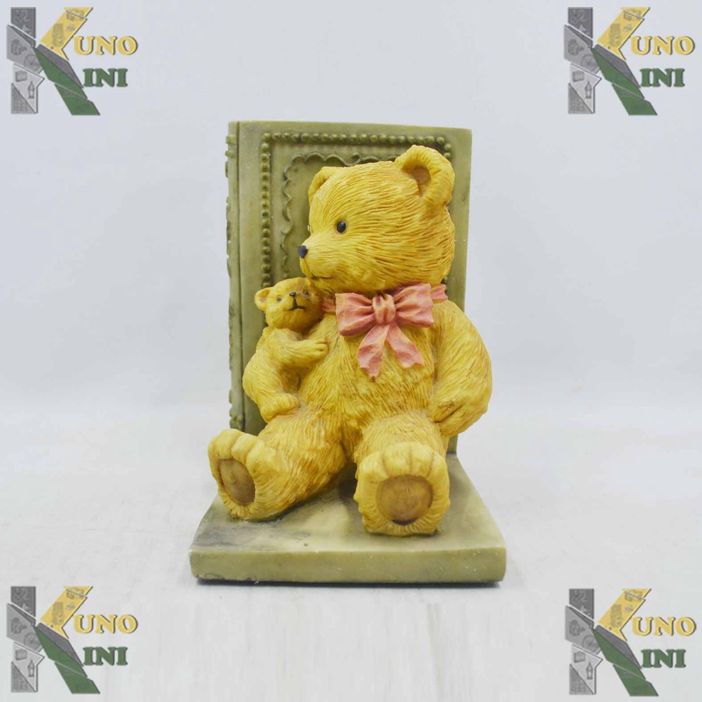 PAJANGAN VINTAGE PEMBATAS RAK BUKU TEDDY BEAR - 1 pc