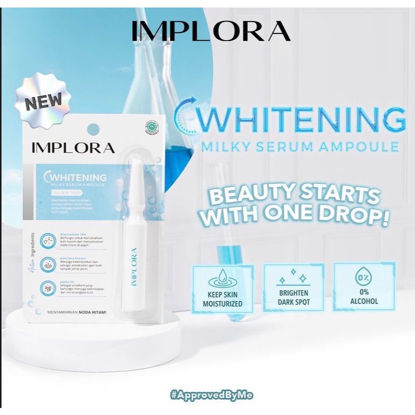 `ღ´ PHINKL `ღ´  Implora Whitening Serum Ampoule bisa mencerahkan wajah