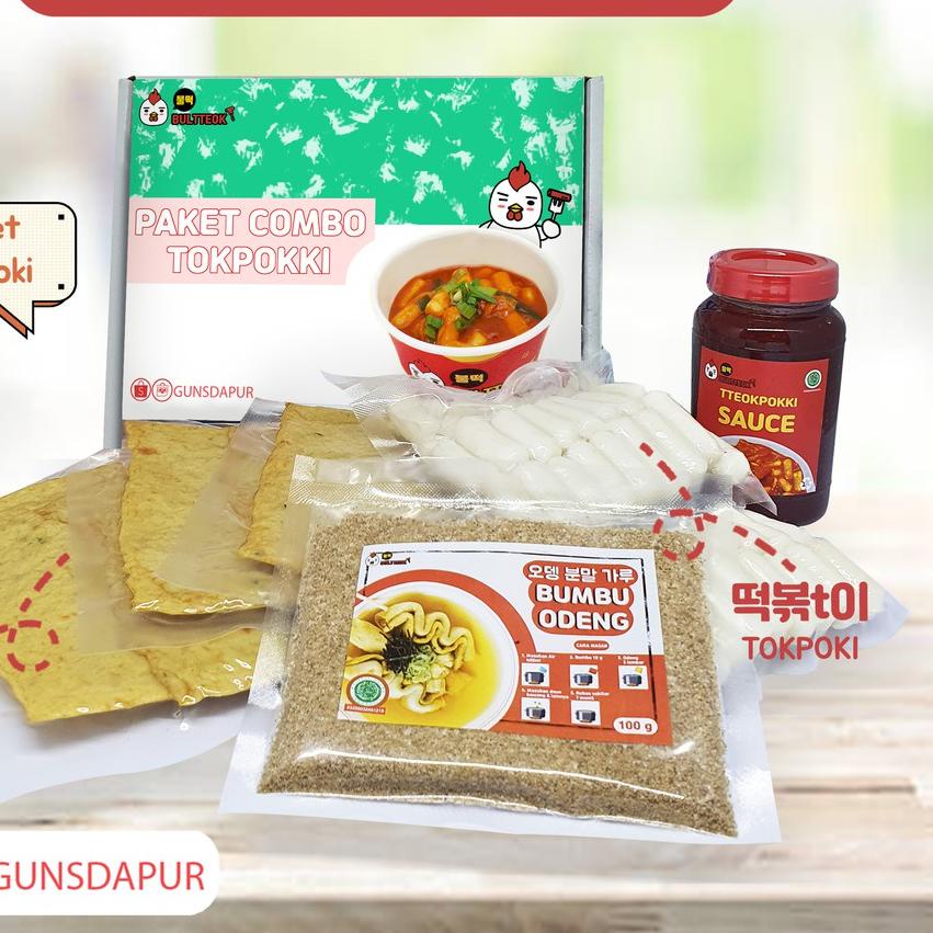 

♕ Paket tokpoki combo tokboki bultteok gunsdapur ala Korea murah ◌