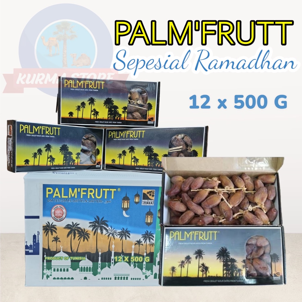 

PROMO 12 X500GR KURMA TANGKAI PALM'FRUTT/TUNISIA PALM FRUIT