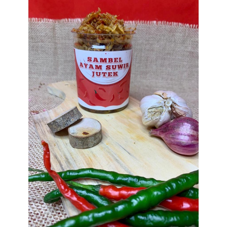 

Sambel ayam suwir jutek