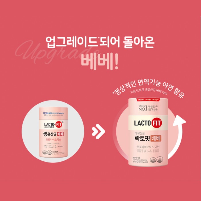 [Ready stok] LACTO-FIT Vitamin Probiotics Baby 1 can 2g 60 stick