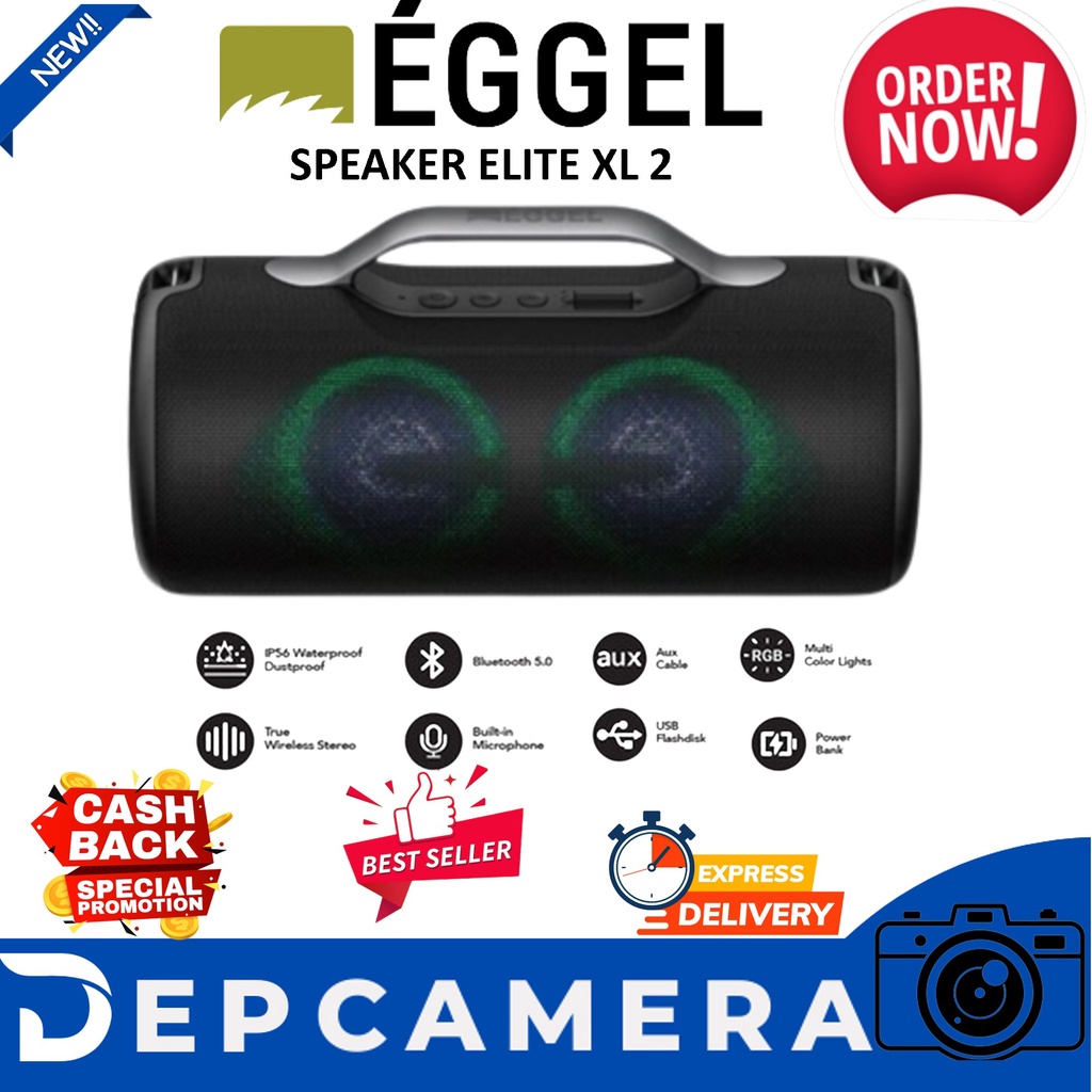 Eggel Elite XL 2S Waterproof Action Portable Bluetooth Speaker / Eggel Elite XL 2 II S