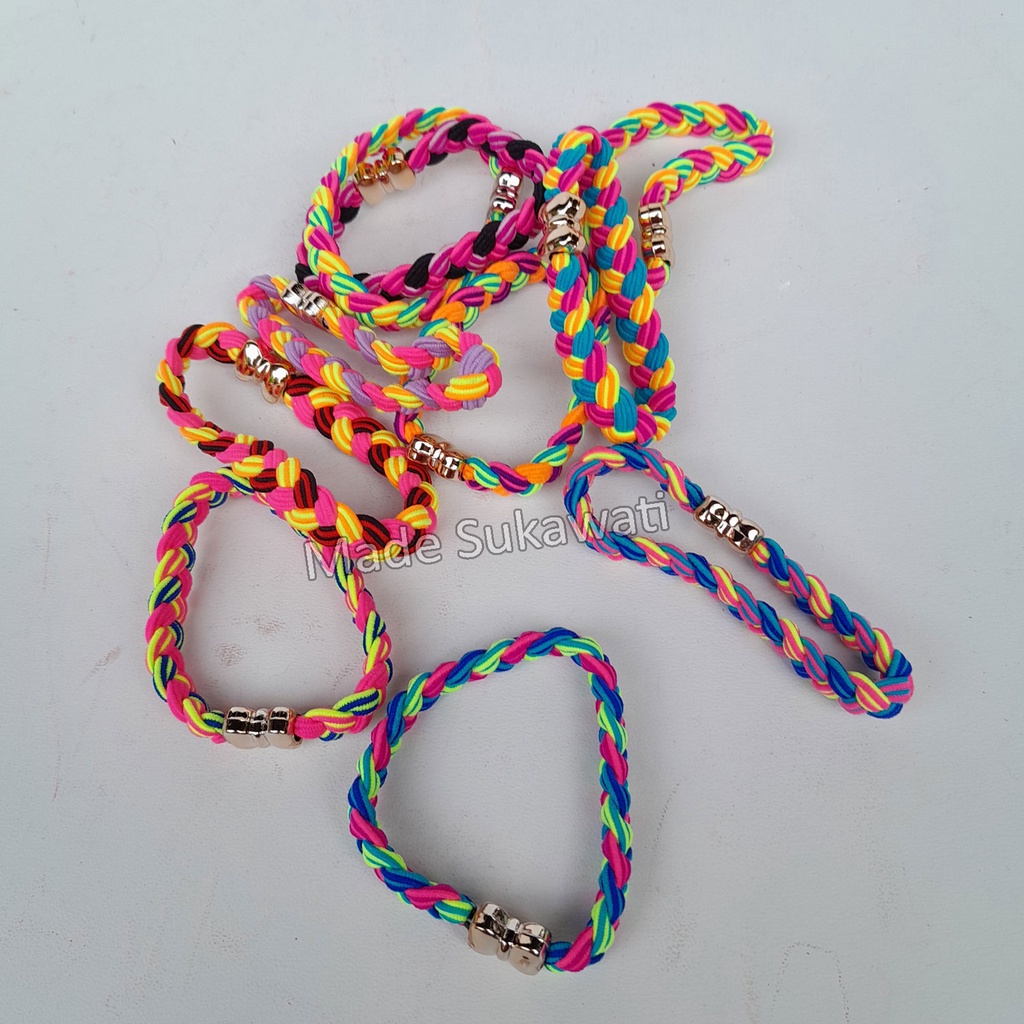 Gelang Rainbow tali karet