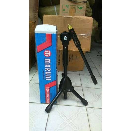 stand mic pendek/stand mic pendek maruni
