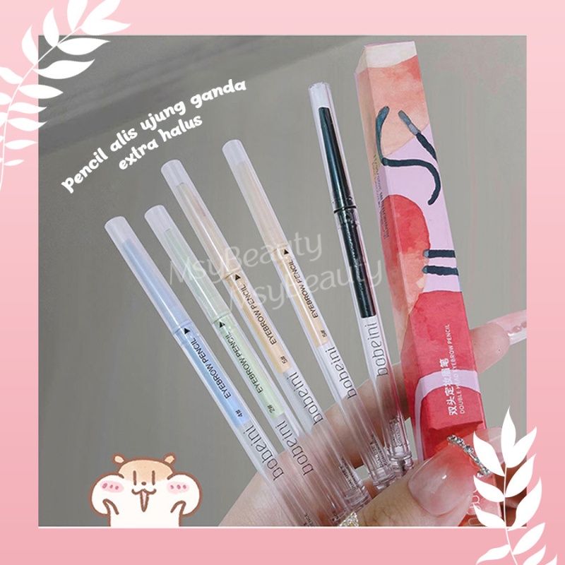 MSY Pensil Alis Double Head Eyebrow Pencil/ Pencil Eyebrow 2IN Automatic Waterproof/Eye long lasting