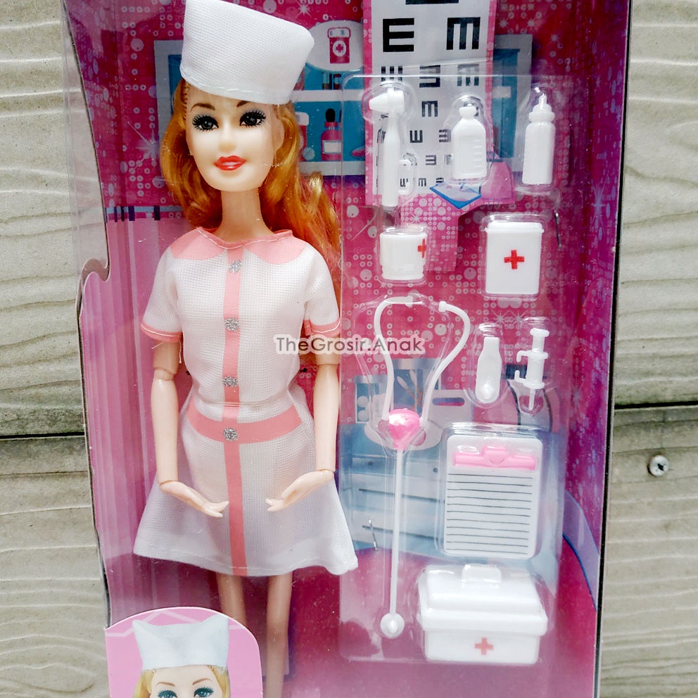 Boneka Berbie Elvira Dokter Tangan Bisa Ditekuk