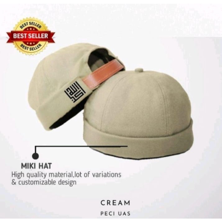 cod Topi Pria Dewasa Original Model Baru Peci UAS (Miki Hat)