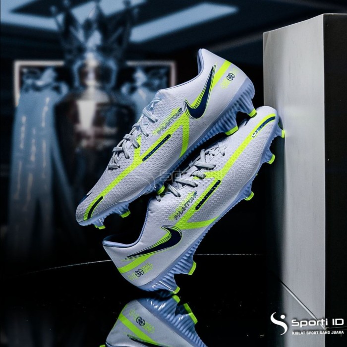 {MentariStore} Sepatu Bola Nike Phantom GT2 Academy FG - Football Grey DA4433-054 Ori - 42 Murah