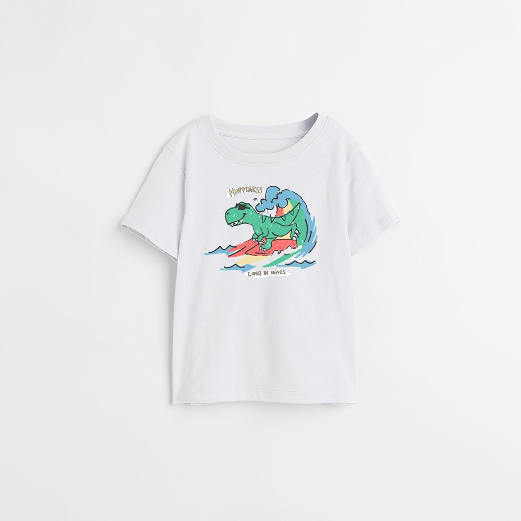 Kaos Anak Surfing Dino Laki - Laki Dan Perempuan - Hashi KIds