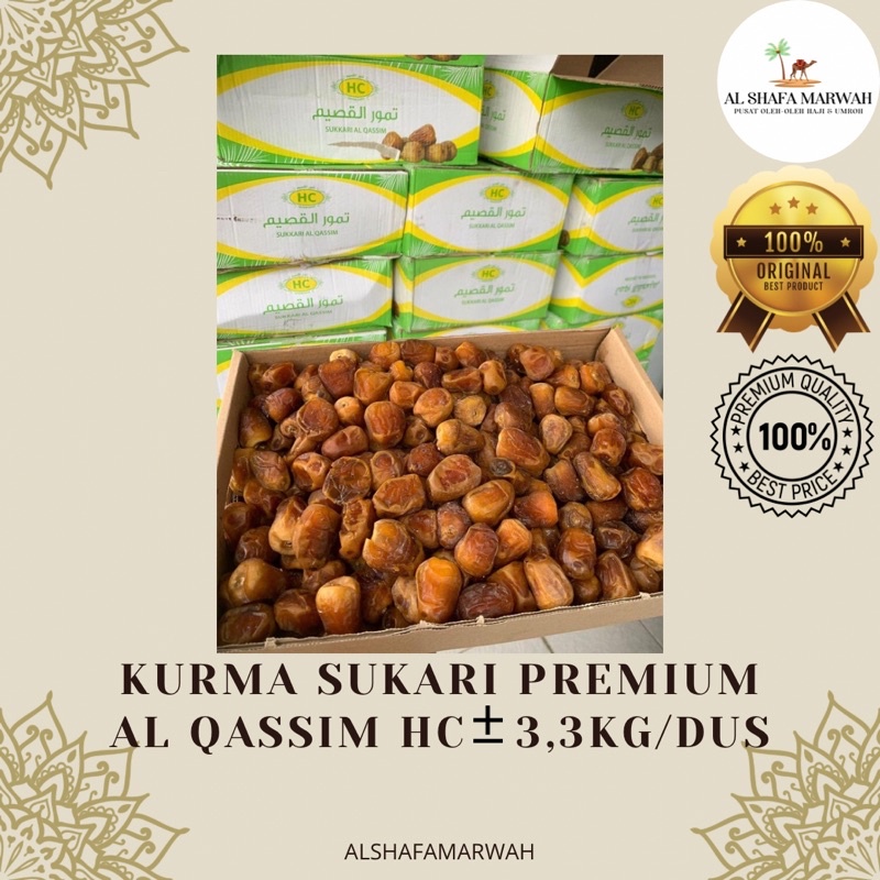 

Kurma Sukari Preum Al Qassim Hc +- 3,3Kg/Dus
