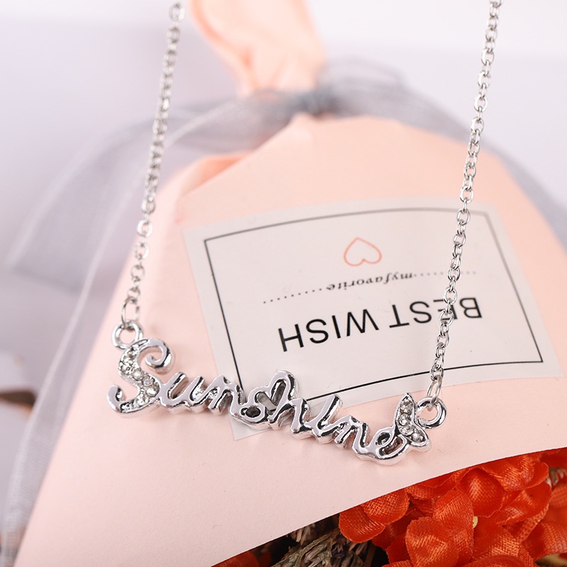 MMM Kalung 6538 Titanium Crystal Woman Fashion Jewerly impor