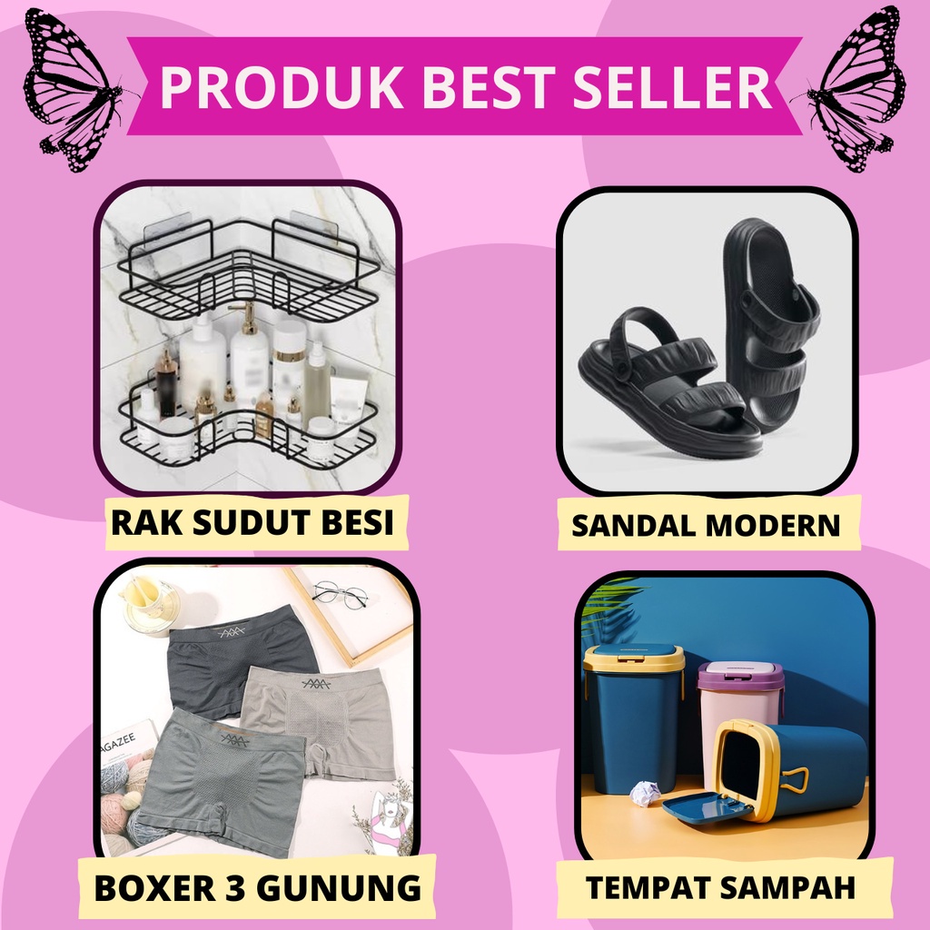 SS Gantungan Dinding Tempel Female Tembok Transparant Socket Hook Rak Kamar Mandi Serbaguna Murah Import