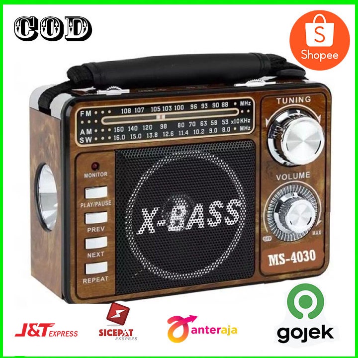 RADIO Digital Mitsuyama MS-4020BT Classic FM radio/AM/SW/FM l termurah