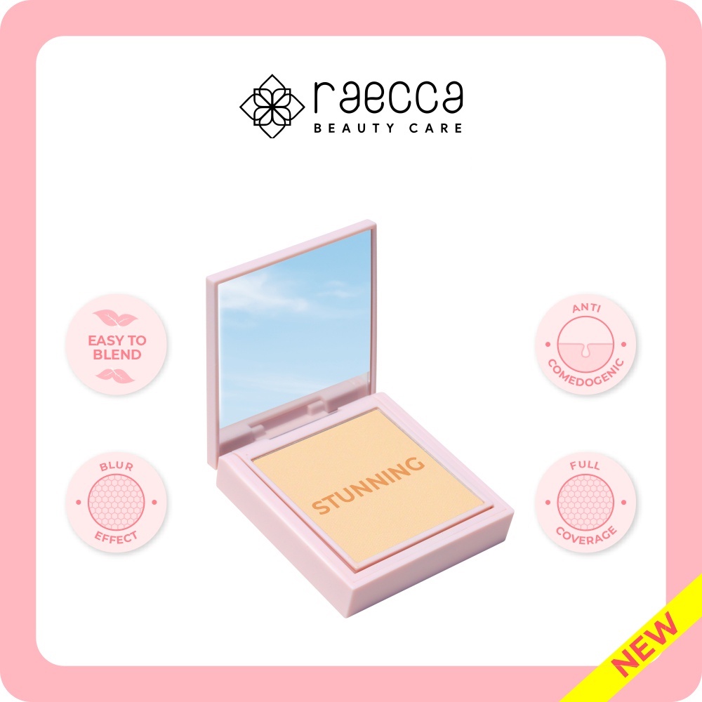 ⭐BAGUS⭐ RAECCA Instant Blurring Effect Powder | Compact Powder | Bedak Padat