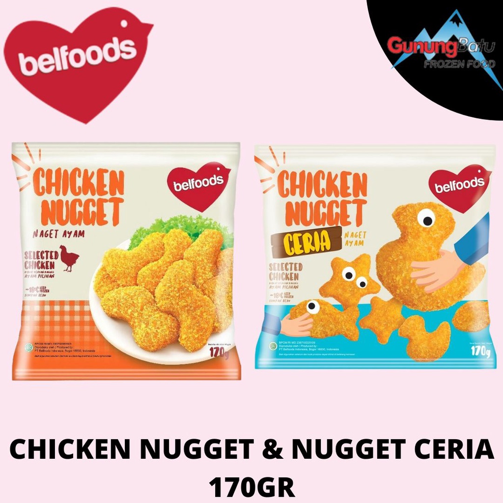 

BELFOODS CHICKEN NUGGET/ NUGGET CERIA 170 GRA