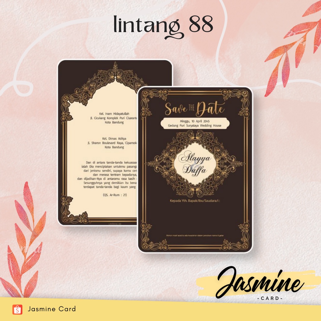 BLANGKO UNDANGAN PERNIKAHAN TERMURAH LINTANG 88