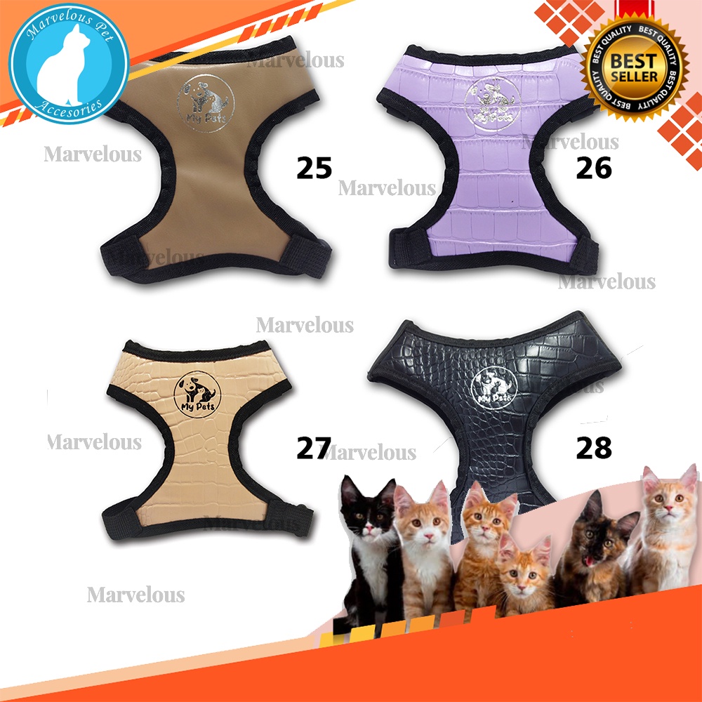 Harness Model Rompi untuk kucing anjing termasuk tali tuntun 150 cm