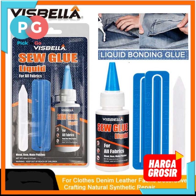 

VISBELLA Cairan Liquid Lem Perekat Kain Kulit Sew Glue 60ml - VS255 - PGPR