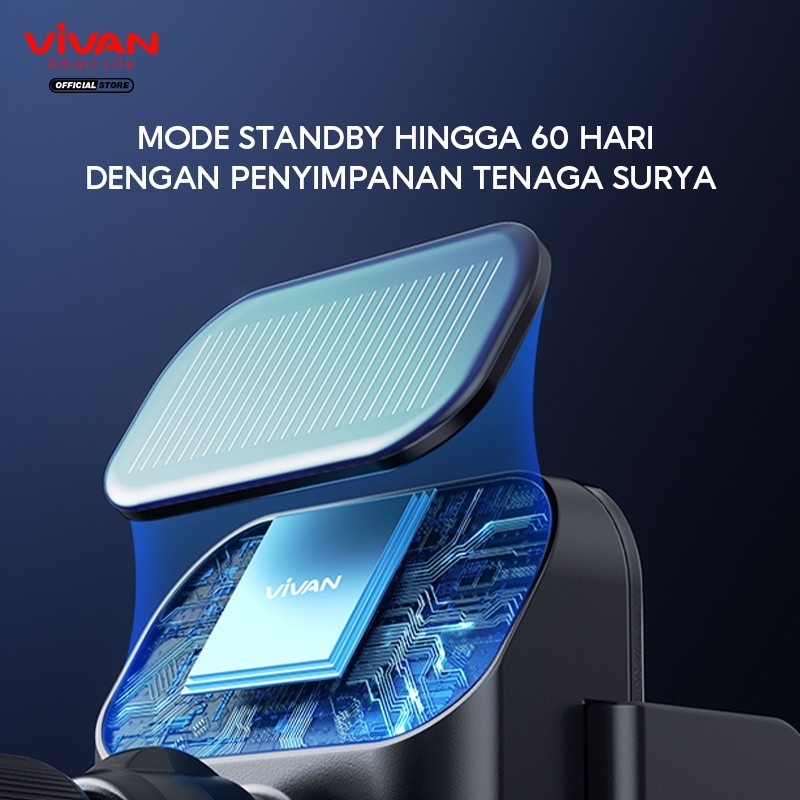 Vivan ECH01 Automatic Smart Solar Power Car Holder Stand 360 Rotable