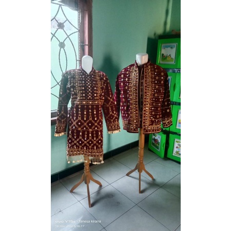 baju bordir adat palembang full mata payet