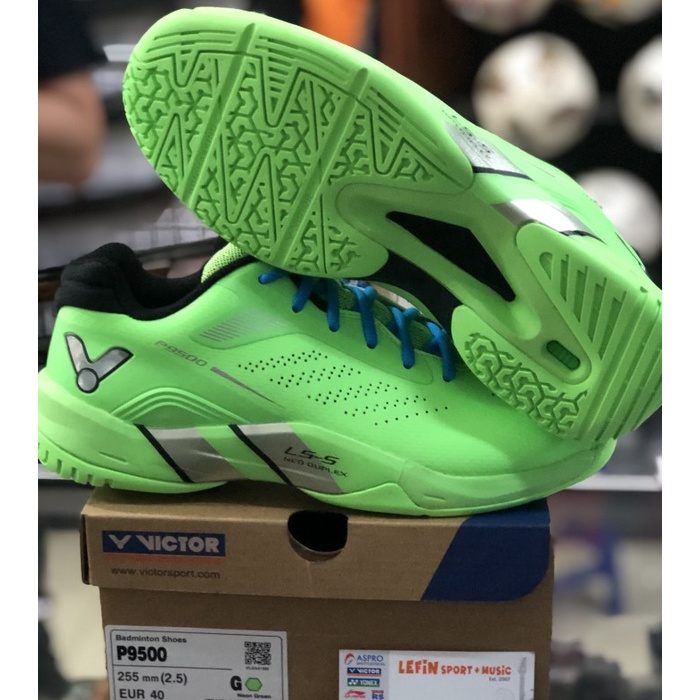 {MentariStore} Sepatu Badminton Victor P9500 / P 9500 G Green Murah